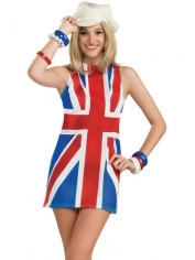 British Flag Dress Union Jack Dress - Womens British Flag Costumes